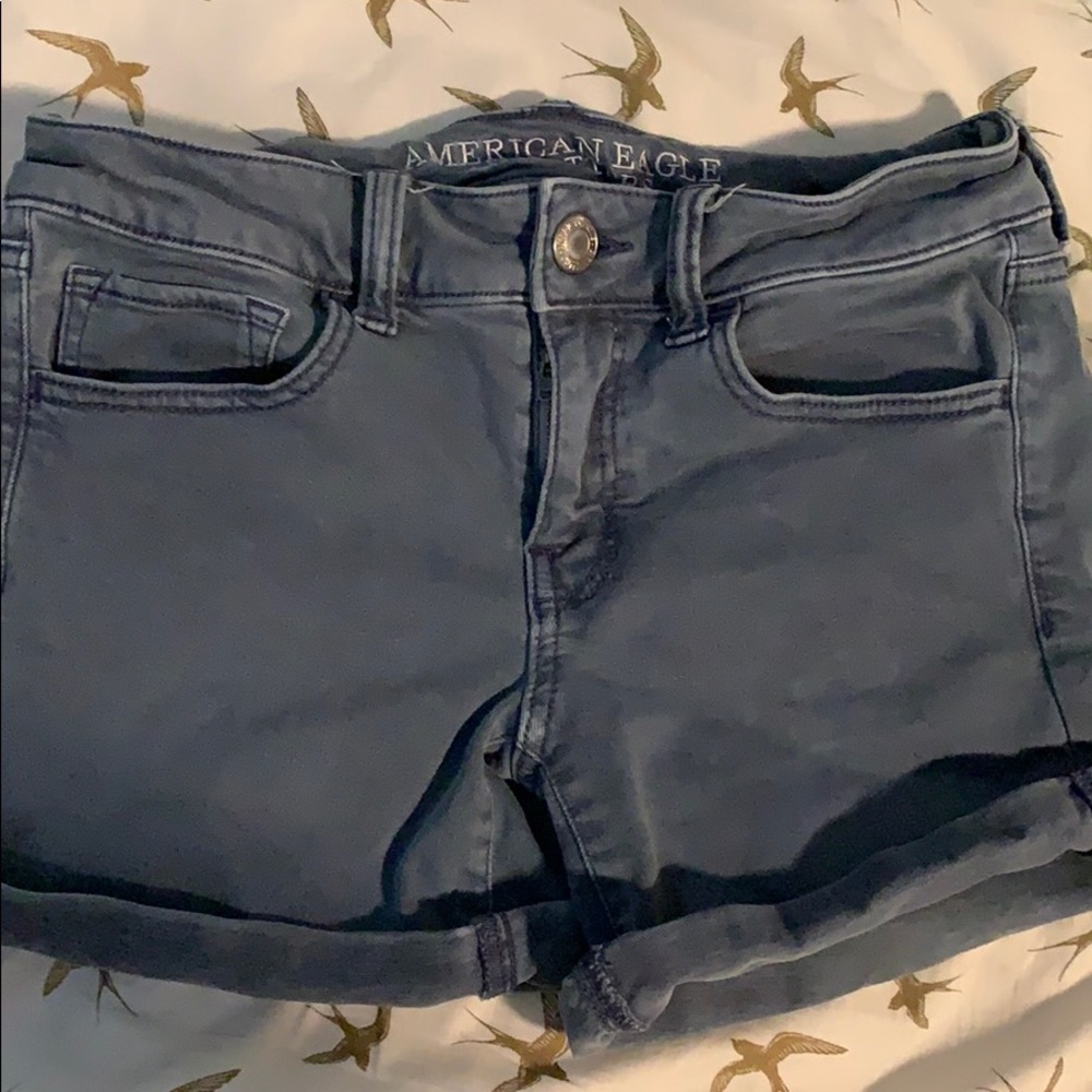 American eagle outfitters aeo twill midi shorts